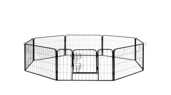 8 Panels Metal Barrier Kennel Fence 조립 설명서