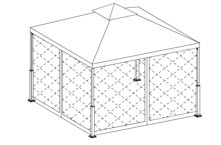 10X10Ft Patio Garden Gazebo 설치 안내서
