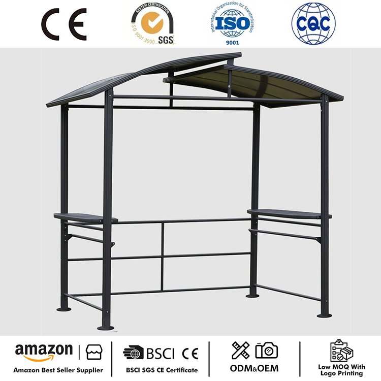 8' x 5' BBQ 파티오 캐노피 하드탑 가제보