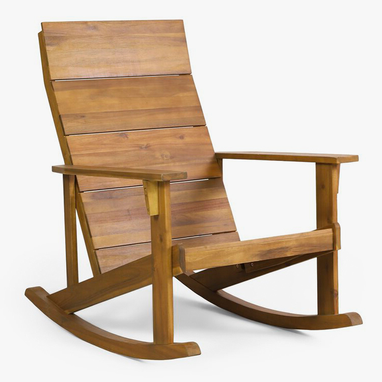 단단한 나무 Adirondack 흔들 의자